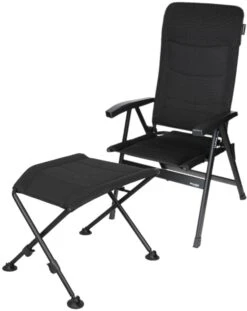 Westfield Be Smart Royal Campingstuhl Inkl. Focus Fußauflage, Anthrazit - Camping Wagner Edition